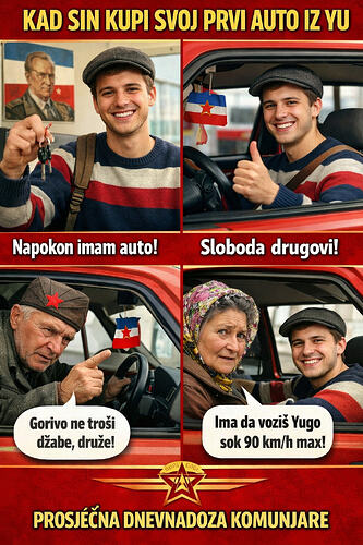 Kupi Yugo, očekuj komentare