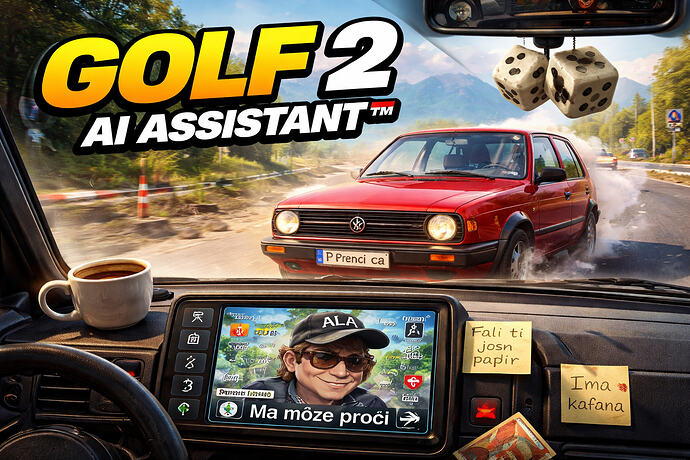 Golf 2 AI on Balkan drive